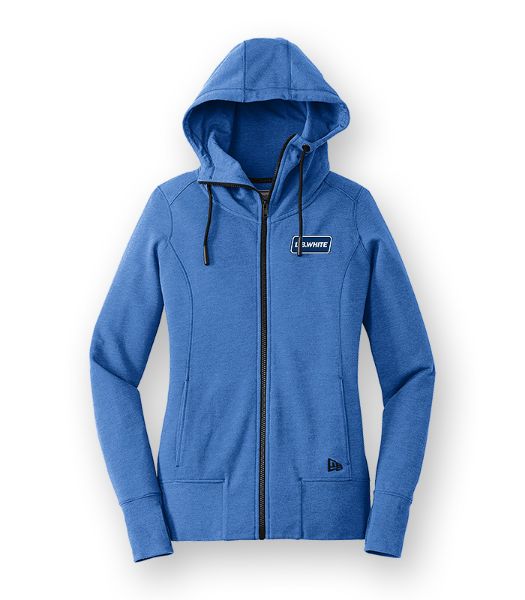 Picture of LNEA511 - Ladies' New Era TriBlend Fleece Full Zip Hoody
